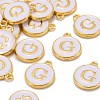 Golden Plated Alloy Charms ENAM-S118-01G-4