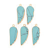 Synthetic Turquoise Pendants G-N326-127-A01-1