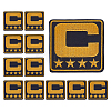 Computerized Embroidery Cloth Iron on/Sew on Patches PATC-WH0006-91C-1