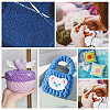 1 Set Sheep Shape Wooden Knitting Needle Gauge & Yarn Wrap Guide Board DIY-BC0006-95-6
