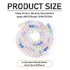 3 Colors 3 Strands Electroplate Glass Beads Strands EGLA-TA0013-51B-3