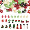 46Pcs 11 Style Christmas Handmade Lampwork Beads LAMP-TA0001-16-11