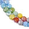 Electroplate Opaque Glass Beads Strands EGLA-G039-05A-02-3