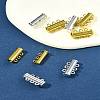 8 Sets 2 Colors 3-Strands Brass Magnetic Slide Lock Clasps KK-FS0001-60-10