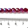 Electroplate Transparent Glass Beads Strands LS-EGLA-A035-T6mm-L02-4