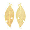 Brass Filigree Big Pendants KKC-T003-26G-1