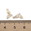 Brass Micro Pave Clear Cubic Zirconia Pendants KK-K351-37G-3