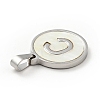 304 Stainless Steel with White Shell Pendants STAS-G268-01C-P-3