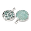 Natural Amazonite Pendants GG-CBA0251-10F-P-2
