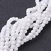 Natural White Jade Beads Strands X-GSR4mmC067-4