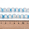 Luminous Handmade Lampwork Silver Foil Beads Strand FOIL-N029-03C-5