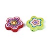 Opaque Acrylic Enamel Beads SACR-T035-34M-2