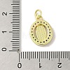 Brass Micro Pave Cubic Zirconia Pendants KK-M283-21A-02-3