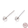 925 Sterling Silver Stud Earring Findings STER-K167-027A-S-7