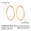 304 Stainless Steel Hoop Earrings OC2065-5-1