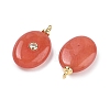 Dyed Natural White Jade  Pendants KK-C251-01B-01-2