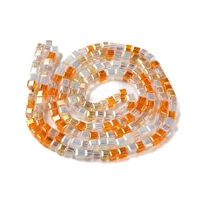 Electroplate Glass Beads Strands EGLA-F121-FR-B05-1