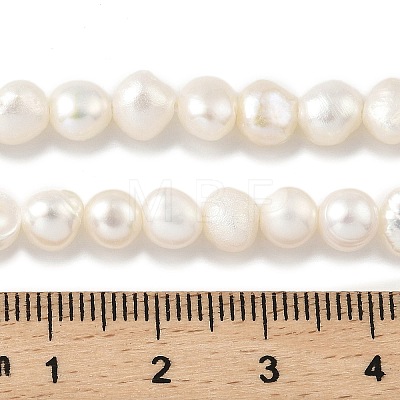 Natural Cultured Freshwater Pearl Beads Strands PEAR-A006-04D-1