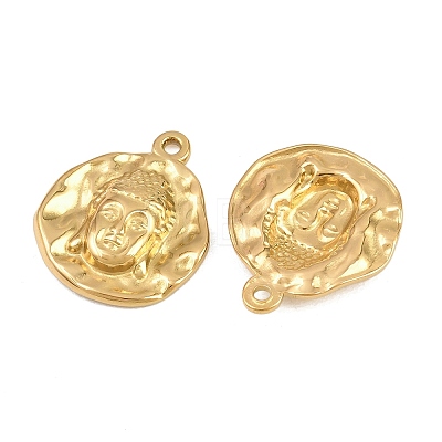 Buddhist 304 Stainless Steel Pendants STAS-E524-03G-1