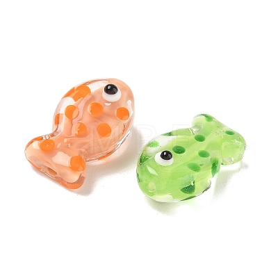 Transparent Handmade Lampwork Beads LA-CBABC67-02-1