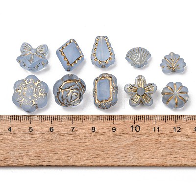 Frosted Transparent Acrylic Beads OACR-Z041-03-1