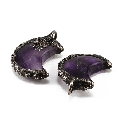 Natural Amethyst Pendants G-H359-05AS-05-1