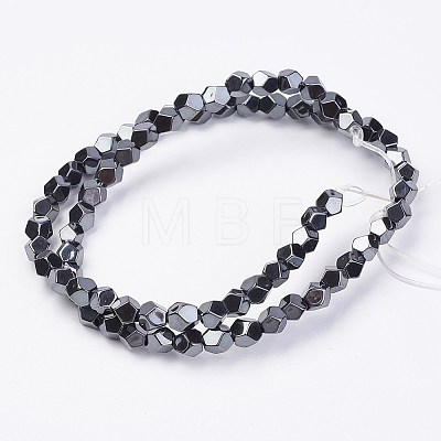 Non-magnetic Synthetic Hematite Beads Strands G-F396-24-6mm-1