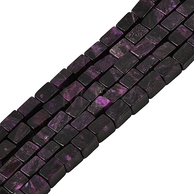 Natural Dyed White Jade(Imitation Charoite) Beads Strands GG-CBA0743-F02-1