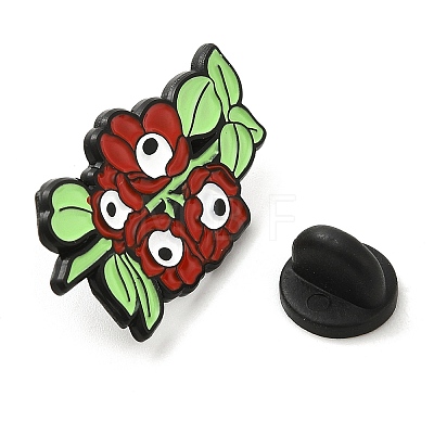 Black Alloy Brooches JEWB-I029-05EB-02-1