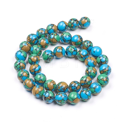 Synthetic Turquoise Beads Strands TURQ-G832-04-18mm-1