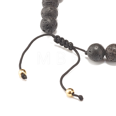 Adjustable Skull Braided Bead Bracelets BJEW-JB07497-03-1