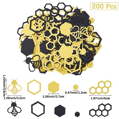 200Pcs Paper Confetti AJEW-CP0010-78B-1