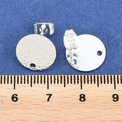 304 Stainless Steel Stud Earring Findings STAS-O119-15C-S-1