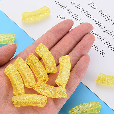 Transparent Crackle Acrylic Beads LS-CACR-S009-001B-N85-1