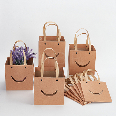 Funny Craft Paper Handbags CARB-WH0018-02A-1