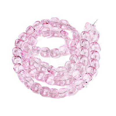 Electroplate Glass Beads Strands EGLA-N012-07G-1