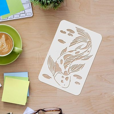 Large Plastic Reusable Drawing Painting Stencils Templates DIY-WH0202-227-1