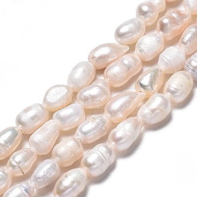 Natural Cultured Freshwater Pearl Beads Strands PEAR-N012-05C-1