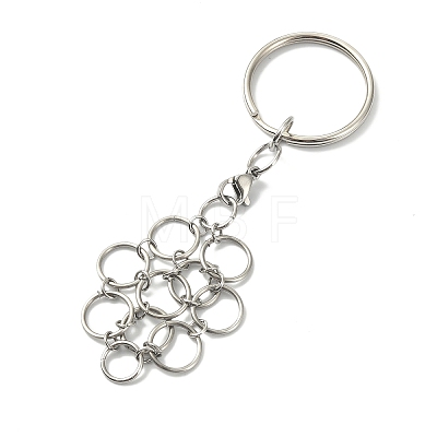 304 Stainless Steel Pouch Empty Stone Holder for Pendant Keychain Making KEYC-TA00018-01-1