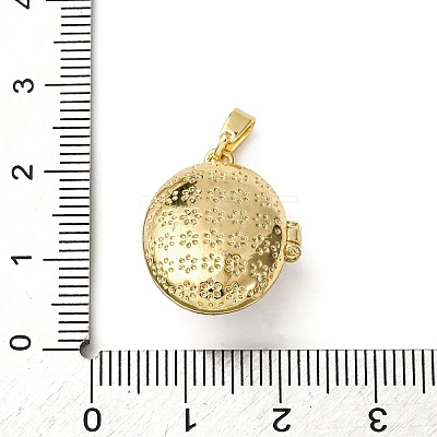 Brass Enamel Locket Pendants KK-F912-06G-1
