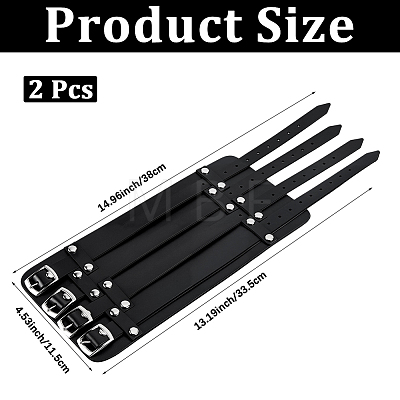 1Pc Viking PU Leather Cord Bracelets BJEW-CL0001-46B-1