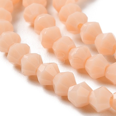 Opaque Solid Color Imitation Jade Glass Beads Strands GLAA-F029-P4mm-06-1