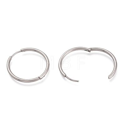 201 Stainless Steel Huggie Hoop Earrings EJEW-O095-02D-1