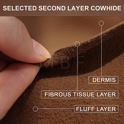 Cowhide Leather Labels AJEW-WH0386-0023-1