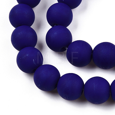 Opaque Glass Beads Strands GLAA-T032-P8mm-MD03-1