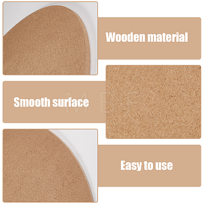 CRASPIRE 4Pcs 4 Sizes MDF Boards AJEW-CP0007-60B-1