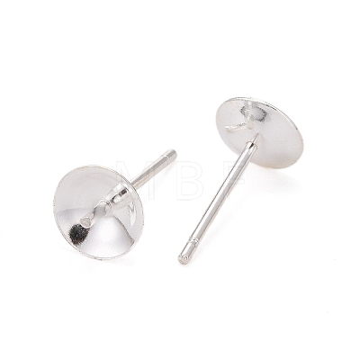 925 Sterling Silver Stud Earring Findings STER-K167-027D-S-1