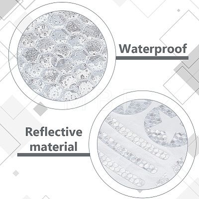 Waterproof PET Plastic Reflective Stickers DIY-WH0580-67A-1