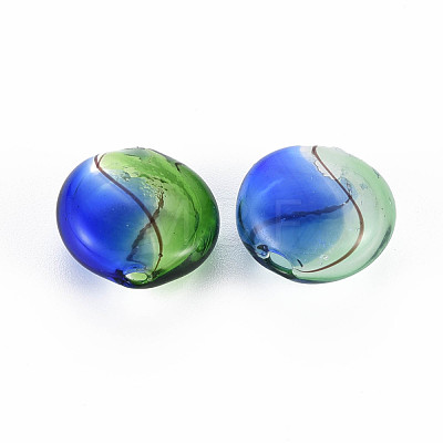 Transparent Handmade Blown Glass Globe Beads X-GLAA-T012-23-1