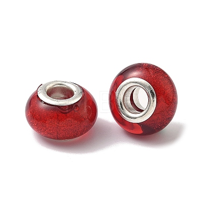 Large Hole Resin European Beads OPDL-R118-04B-1